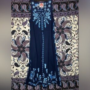 Johnny Was Yadira embroidered maxi dress S Brand New